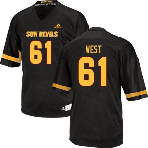 Men Arizona State Sun Devils #61 Dohnovan West Black Player Jersey 231486-633