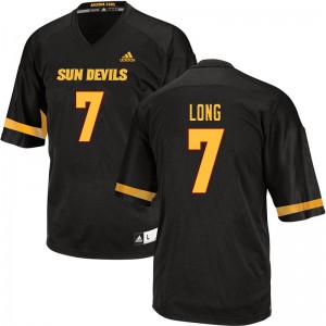 Men Arizona State Sun Devils #7 Ethan Long Black Official Jerseys 373862-253