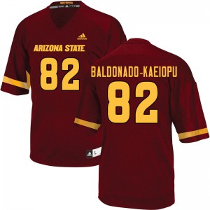 Men Arizona State University #82 Tyerell Baldonado-Kaeiopu Maroon Official Jersey 308052-916