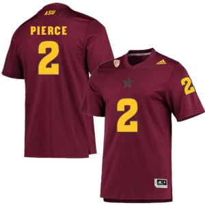Mens Arizona State #2 DeAndre Pierce Maroon Football Jerseys 827478-397