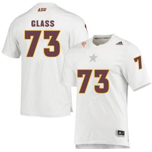 Mens Sun Devils #73 Isaia Glass White Embroidery Jersey 435764-654