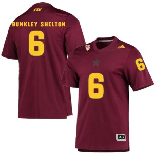 Men's Arizona State #6 LV Bunkley-Shelton Maroon Alumni Jerseys 944719-345