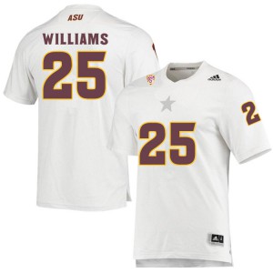 Men's Arizona State #25 Macen Williams White Stitched Jersey 305527-637