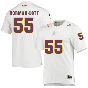 Mens Arizona State University #55 Omarr Norman-Lott White Player Jersey 431545-296