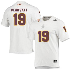Men's Arizona State University #19 Ricky Pearsall White Official Jersey 485029-781