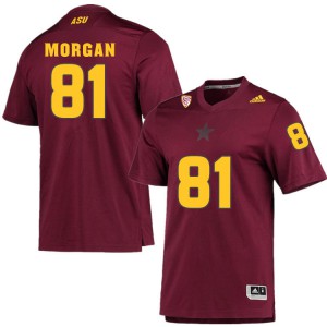 Mens Arizona State #81 Ryan Morgan Maroon Stitched Jersey 414508-126