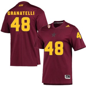 Mens Arizona State #48 Vincenzo Granatelli Maroon Football Jerseys 538900-843
