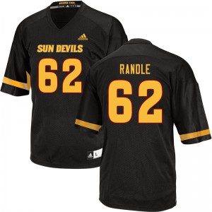 Men Arizona State Sun Devils #62 Alexander Randle Black NCAA Jersey 581868-426