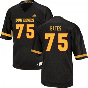 Men Arizona State Sun Devils #75 Alijah Bates Black Official Jerseys 841770-459
