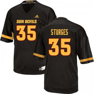 Mens Arizona State #35 Brock Sturges Black Official Jerseys 171618-496