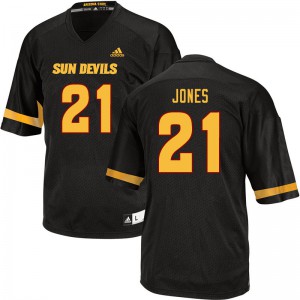 Men Arizona State #21 Jack Jones Black Player Jersey 187351-326