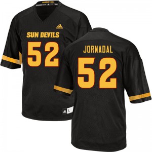 Mens Arizona State #52 Jacob Jornadal Black Official Jersey 446191-407