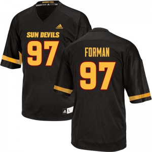 Men's Arizona State Sun Devils #97 Shannon Forman Black University Jerseys 410639-597