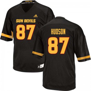 Men Sun Devils #87 Tommy Hudson Black Embroidery Jersey 737881-444