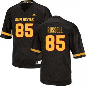 Men's Arizona State Sun Devils #85 Trevor Russell Black Embroidery Jerseys 638250-840