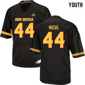 Youth Arizona State Sun Devils #44 Kevin Macias Black College Jersey 751063-490