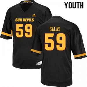 Youth Sun Devils #59 Marco Salas Black High School Jersey 823375-255