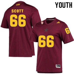 Youth Arizona State #66 Ben Scott Maroon Alumni Jerseys 934601-317