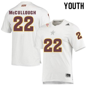 Youth Arizona State University #22 Caleb McCullough White Football Jersey 668766-535