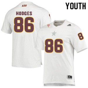 Youth Arizona State #86 Curtis Hodges White Football Jerseys 228447-850