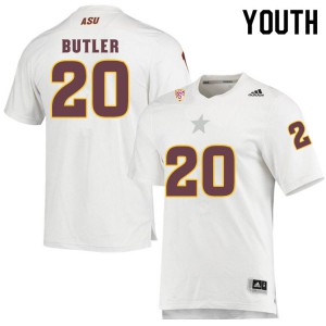 Youth Arizona State University #20 Darien Butler White Football Jerseys 915471-103