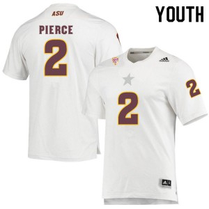 Youth Arizona State #2 DeAndre Pierce White Football Jerseys 972998-883