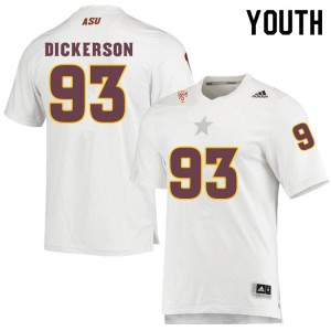 Youth Sun Devils #93 Erik Dickerson White Player Jersey 765296-547