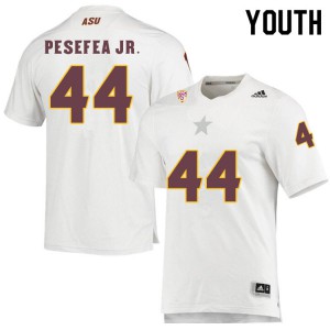 Youth Arizona State Sun Devils #44 Tautala Pesefea Jr. White Player Jerseys 746639-271