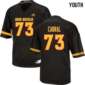 Youth Arizona State University #73 Cohl Cabral Black High School Jerseys 398124-659