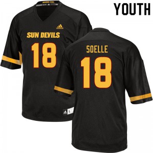Youth Sun Devils #18 Connor Soelle Black Player Jerseys 466619-912