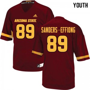 Youth Arizona State #89 Daniel Sanders-Effiong Maroon University Jerseys 500007-544