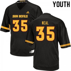 Youth Sun Devils #35 Devin Neal Black Stitch Jersey 600397-764