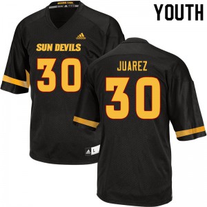 Youth Arizona State University #30 Elijah Juarez Black Football Jersey 419585-804