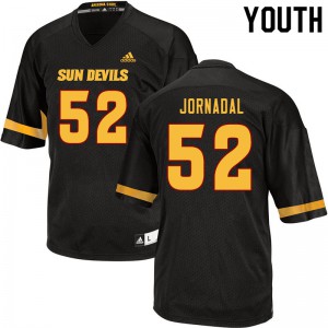 Youth Arizona State Sun Devils #52 Jacob Jornadal Black Football Jerseys 754549-446