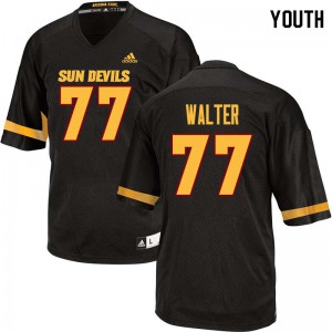 Youth Sun Devils #77 Mason Walter Black University Jerseys 246813-305