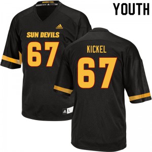 Youth Arizona State Sun Devils #67 Matthew Kickel Black NCAA Jerseys 382850-624