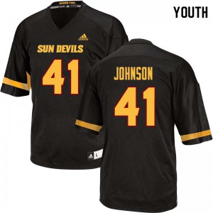Youth Sun Devils #41 Tyler Johnson Black Alumni Jerseys 966961-244